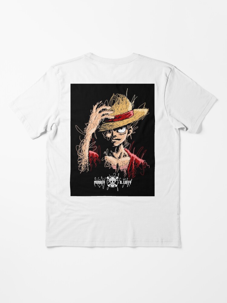 تيشورت لوفي الأبيض العصري من قطن 100% لمحبي One Piece - Image 3